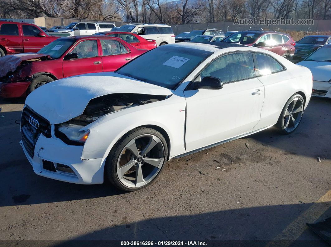 2014 Audi A5 2.0t Premium White vin: WAUMFAFR5EA032209