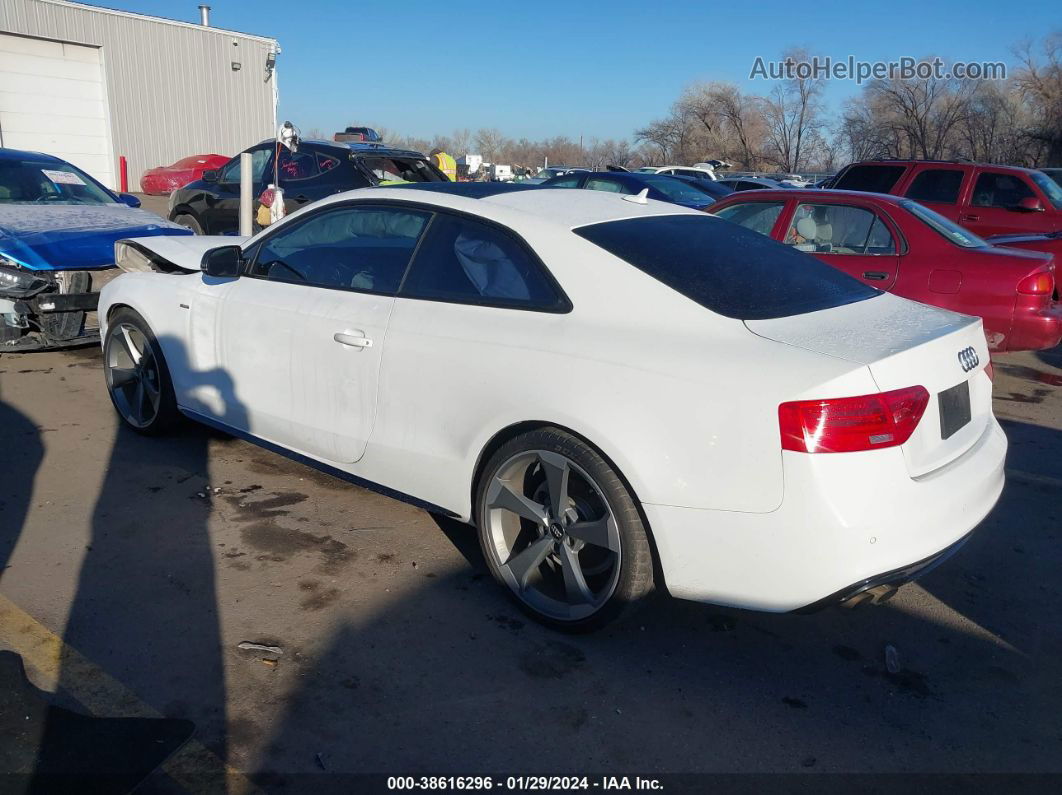 2014 Audi A5 2.0t Premium White vin: WAUMFAFR5EA032209