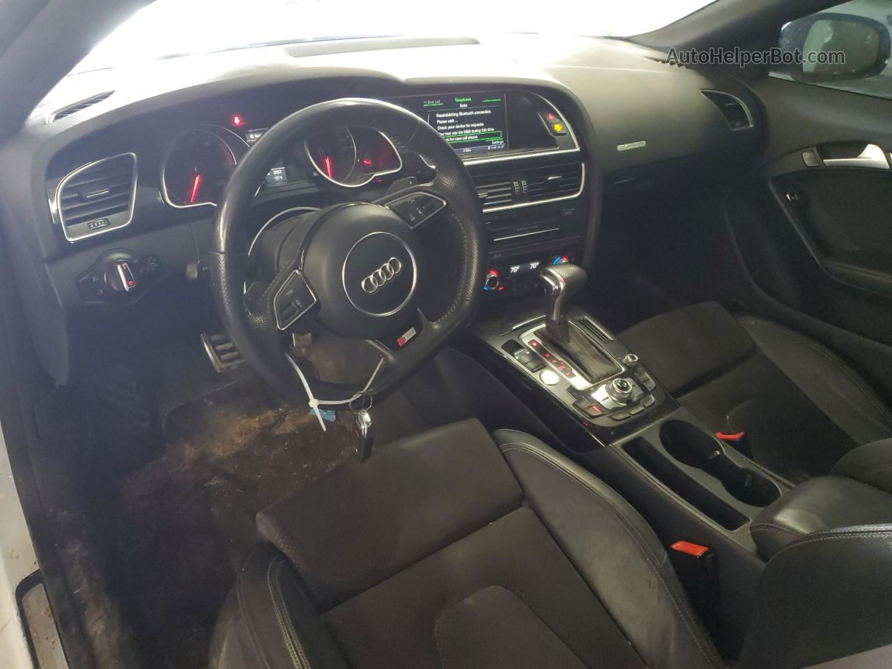 2014 Audi A5 Premium Plus White vin: WAUMFAFR6EA023003