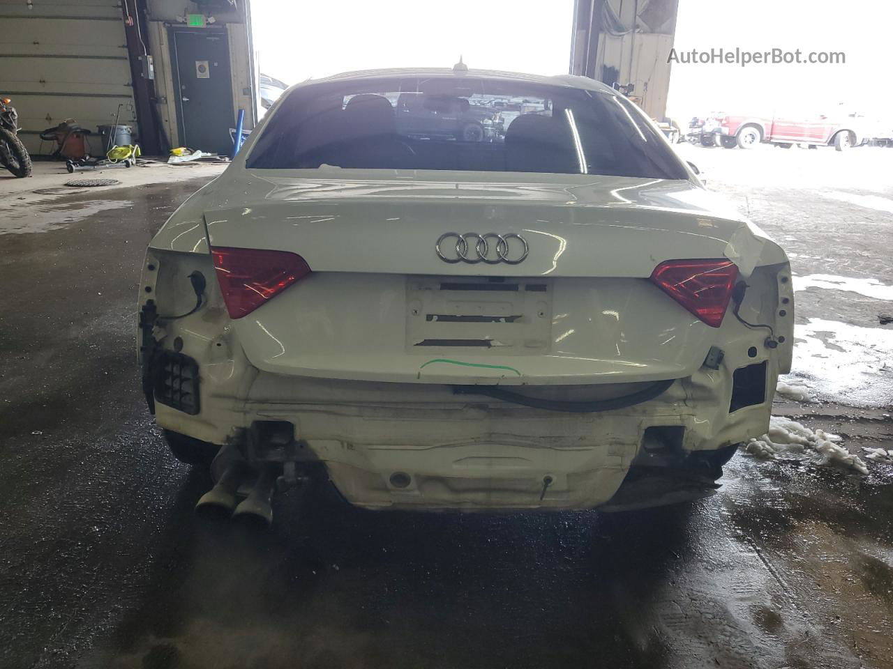 2014 Audi A5 Premium Plus White vin: WAUMFAFR6EA023003