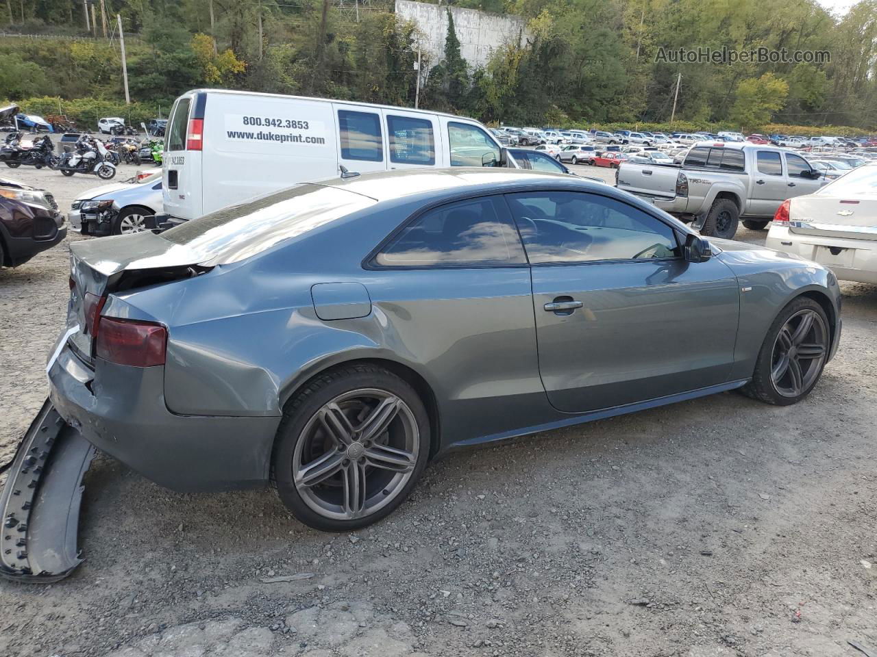 2014 Audi A5 Premium Plus Gray vin: WAUMFAFRXEA027412