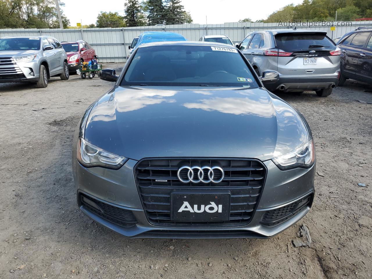 2014 Audi A5 Premium Plus Gray vin: WAUMFAFRXEA027412