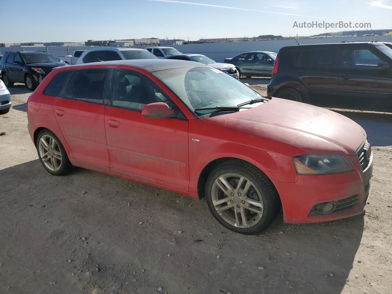 2012 Audi A3 Premium Plus Red vin: WAUMFCFMXCA104504