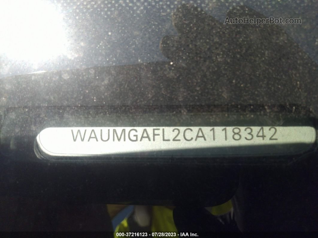 2012 Audi S4 Prestige White vin: WAUMGAFL2CA118342