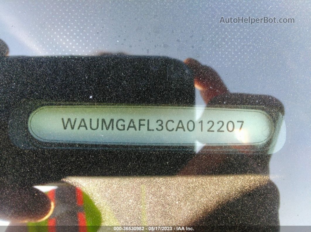 2012 Audi S4 Prestige Белый vin: WAUMGAFL3CA012207
