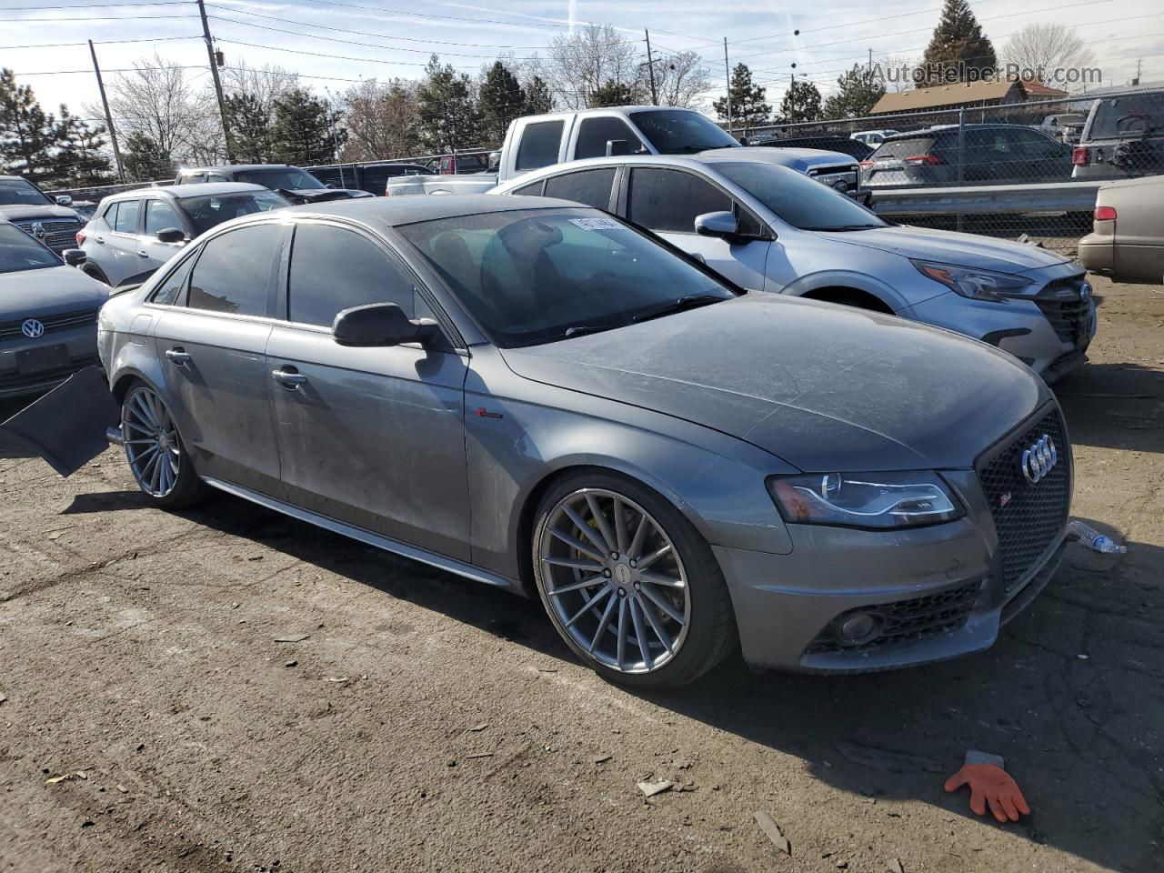 2012 Audi S4 Prestige Gray vin: WAUMGAFL8CA073715