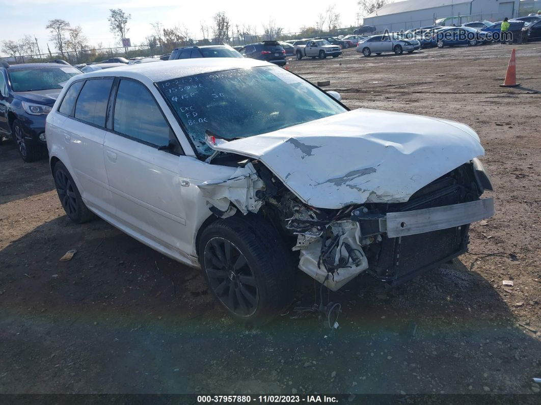 2008 Audi A3 2.0t White vin: WAUNF78P08A043299