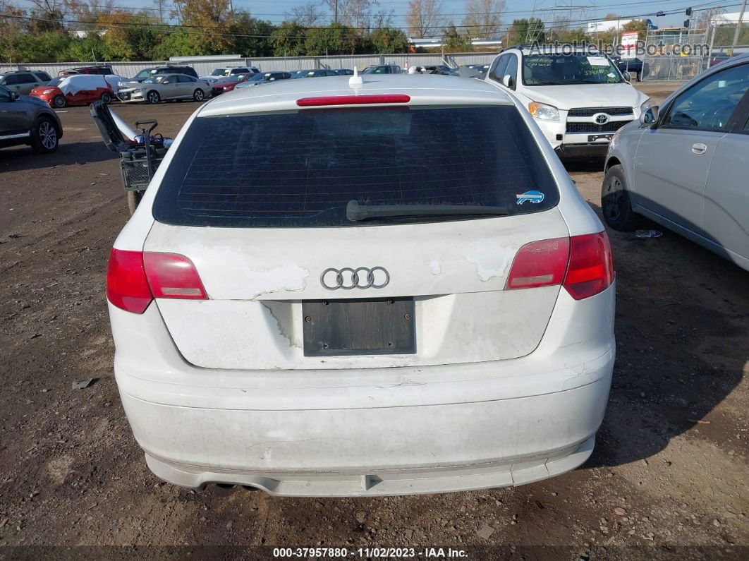 2008 Audi A3 2.0t White vin: WAUNF78P08A043299