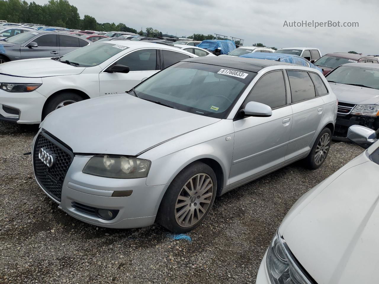 2008 Audi A3 2.0 Premium Silver vin: WAUNF78P08A072883