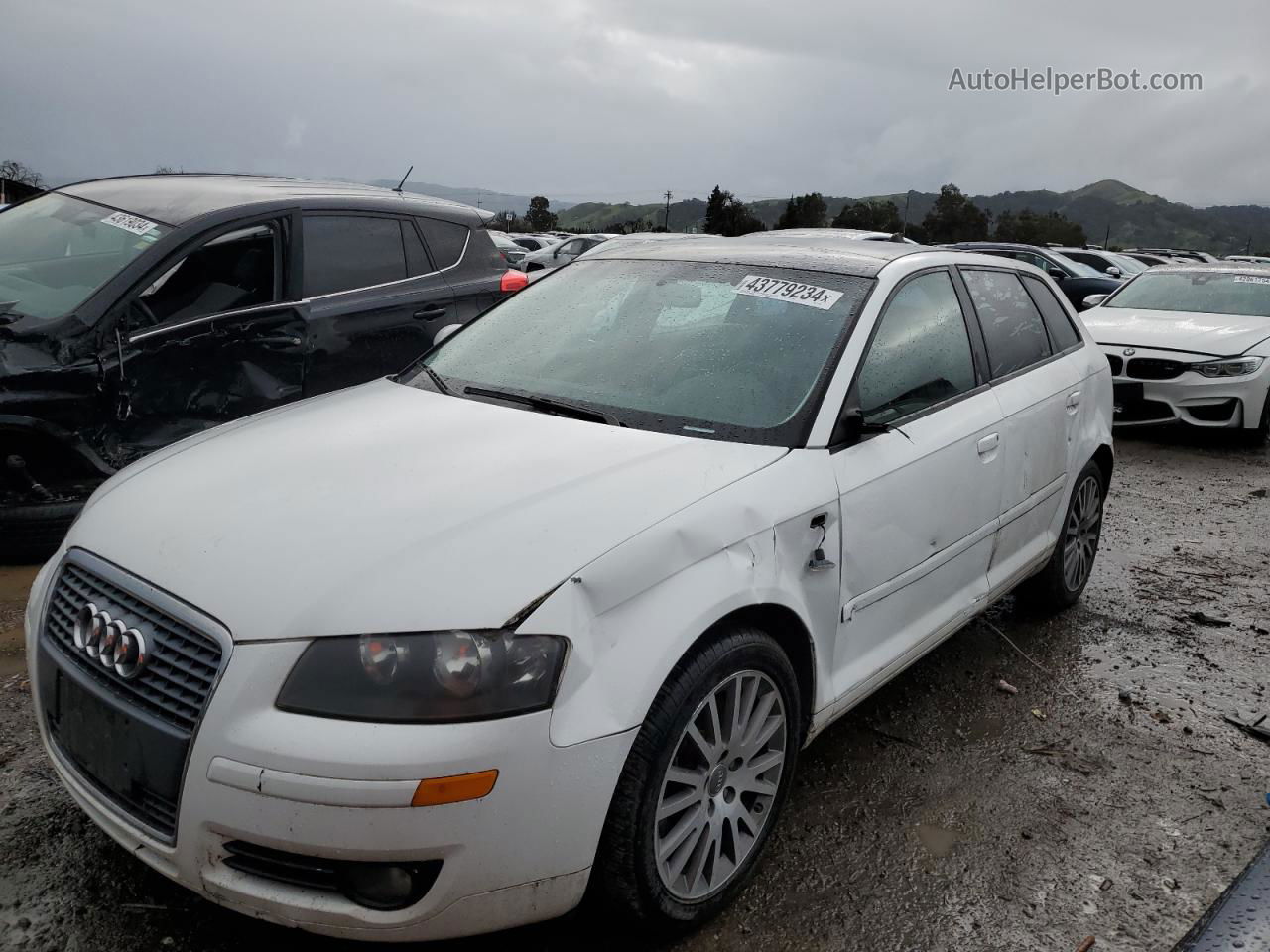 2008 Audi A3 2.0 Premium White vin: WAUNF78P08A137912