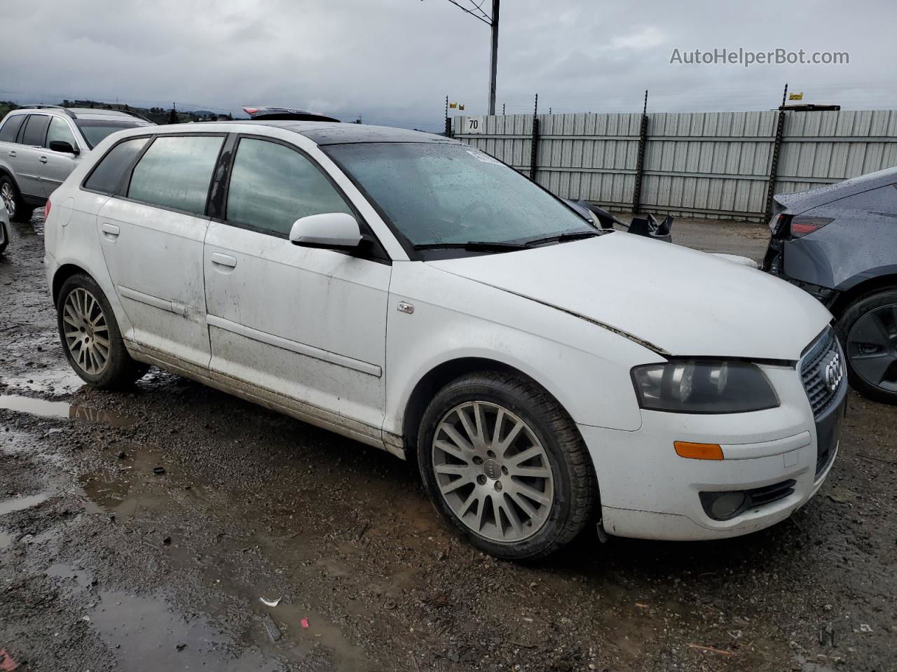 2008 Audi A3 2.0 Premium White vin: WAUNF78P08A137912