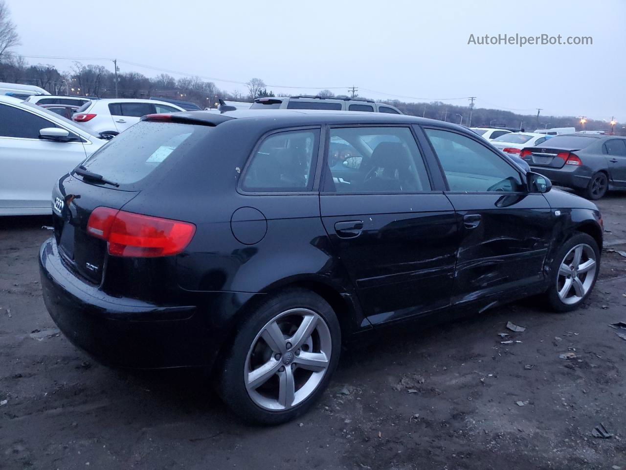 2008 Audi A3 2.0 Premium Black vin: WAUNF78P18A016502