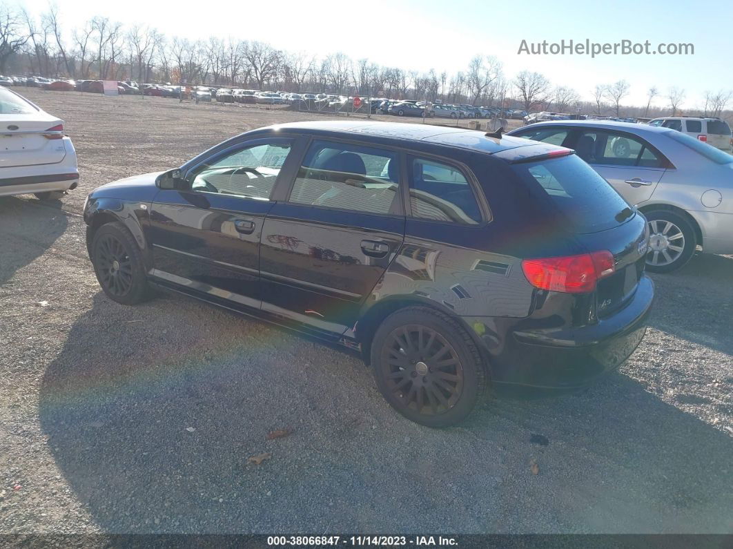 2008 Audi A3 2.0t Black vin: WAUNF78P18A057048