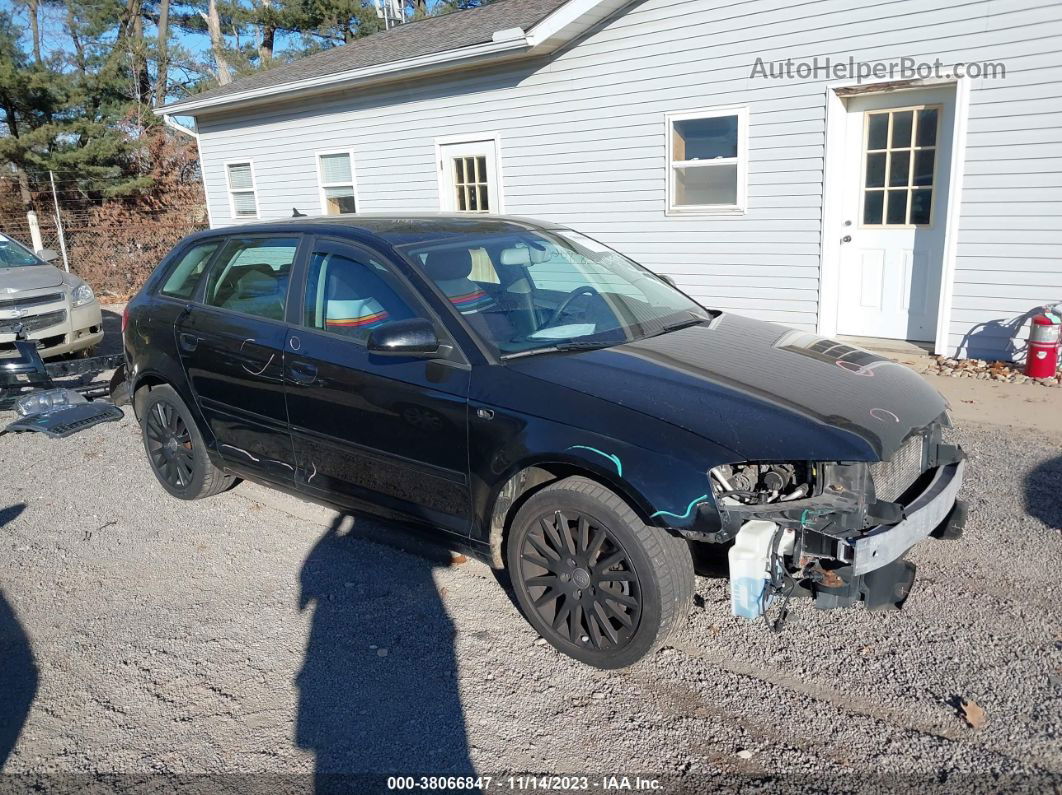 2008 Audi A3 2.0t Black vin: WAUNF78P18A057048