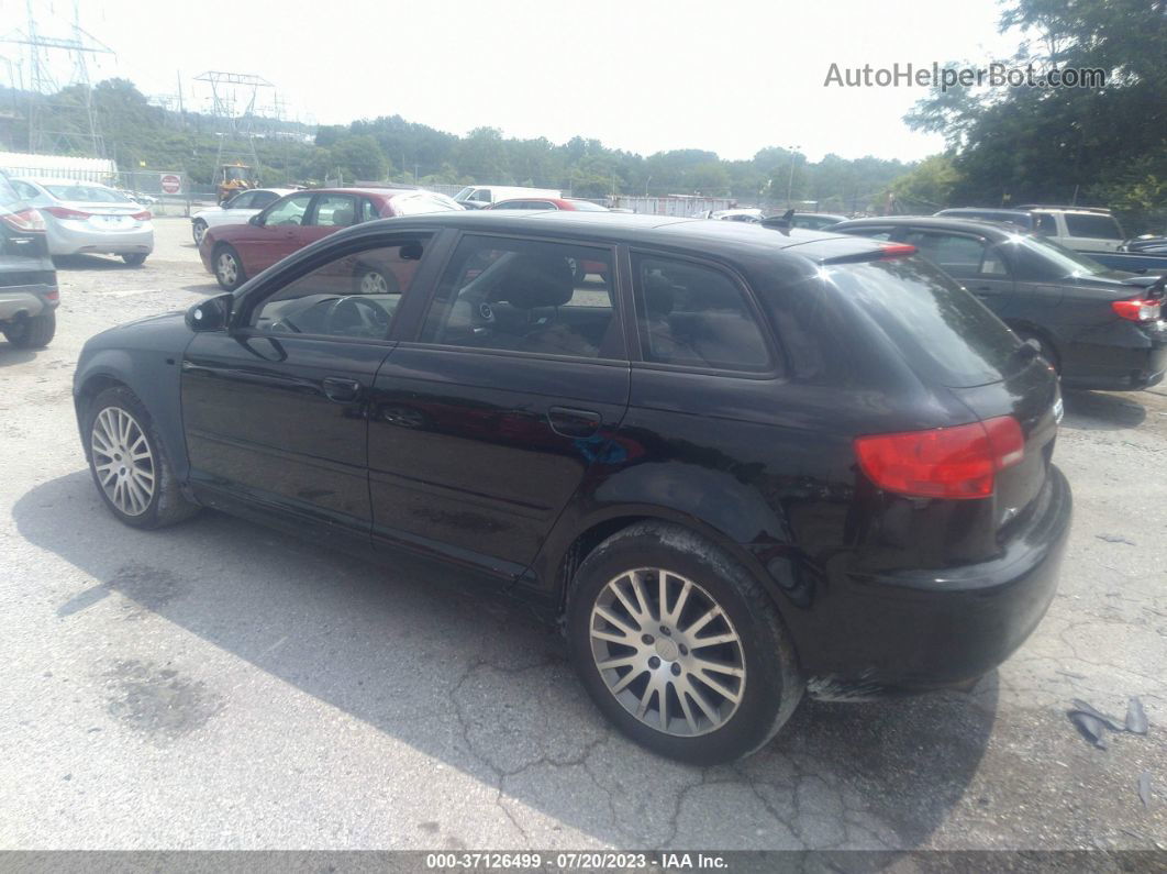 2008 Audi A3   Black vin: WAUNF78P18A077395