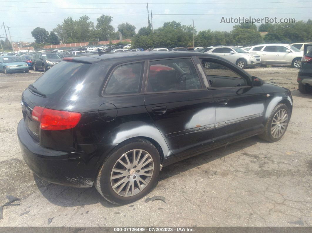 2008 Audi A3   Black vin: WAUNF78P18A077395