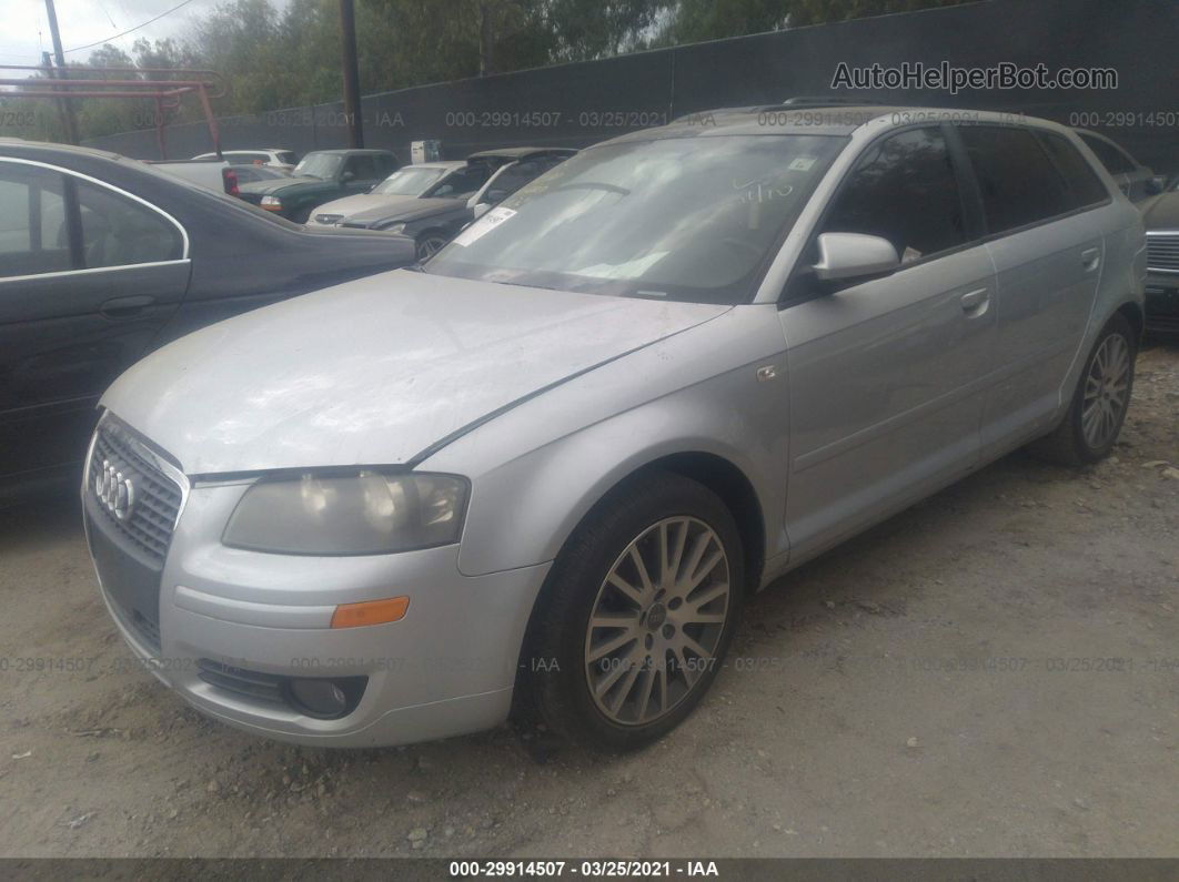 2008 Audi A3 2.0t Серебряный vin: WAUNF78P48A049655