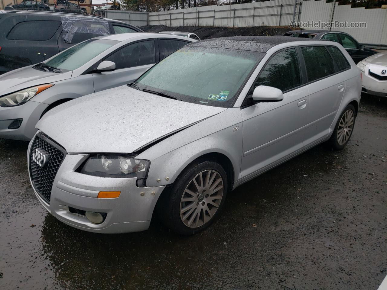 2008 Audi A3 2.0 Premium Silver vin: WAUNF78P58A076962