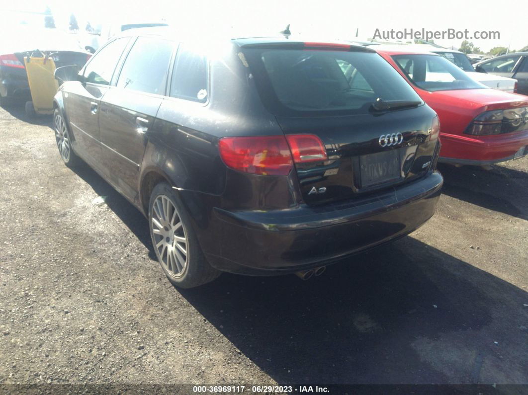 2008 Audi A3   Black vin: WAUNF78P68A136389