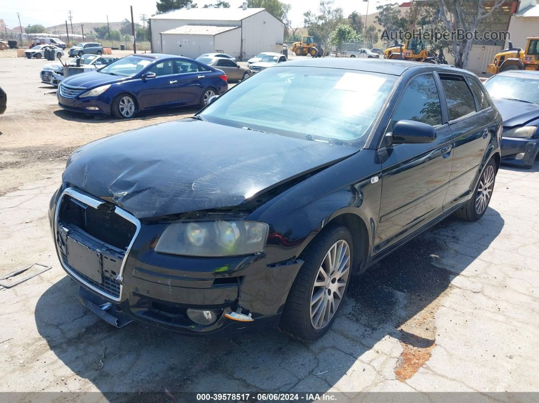 2008 Audi A3 2.0t Black vin: WAUNF78PX8A030625