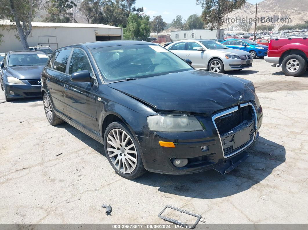 2008 Audi A3 2.0t Black vin: WAUNF78PX8A030625