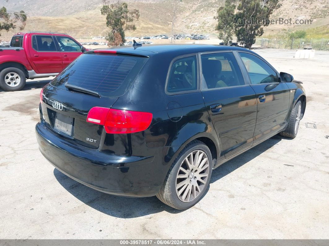 2008 Audi A3 2.0t Black vin: WAUNF78PX8A030625