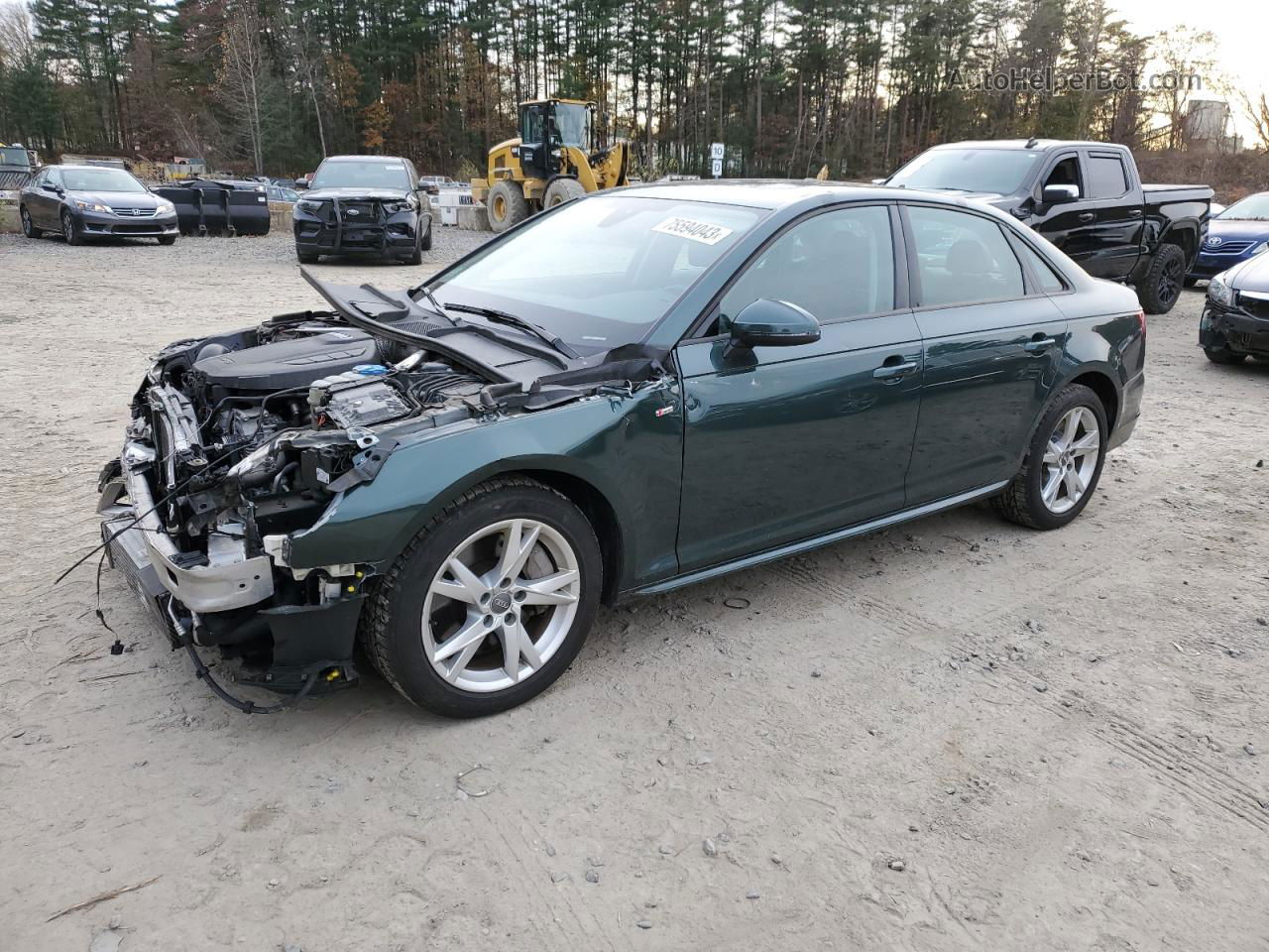 2018 Audi A4 Premium Green vin: WAUNNAF41JA004428