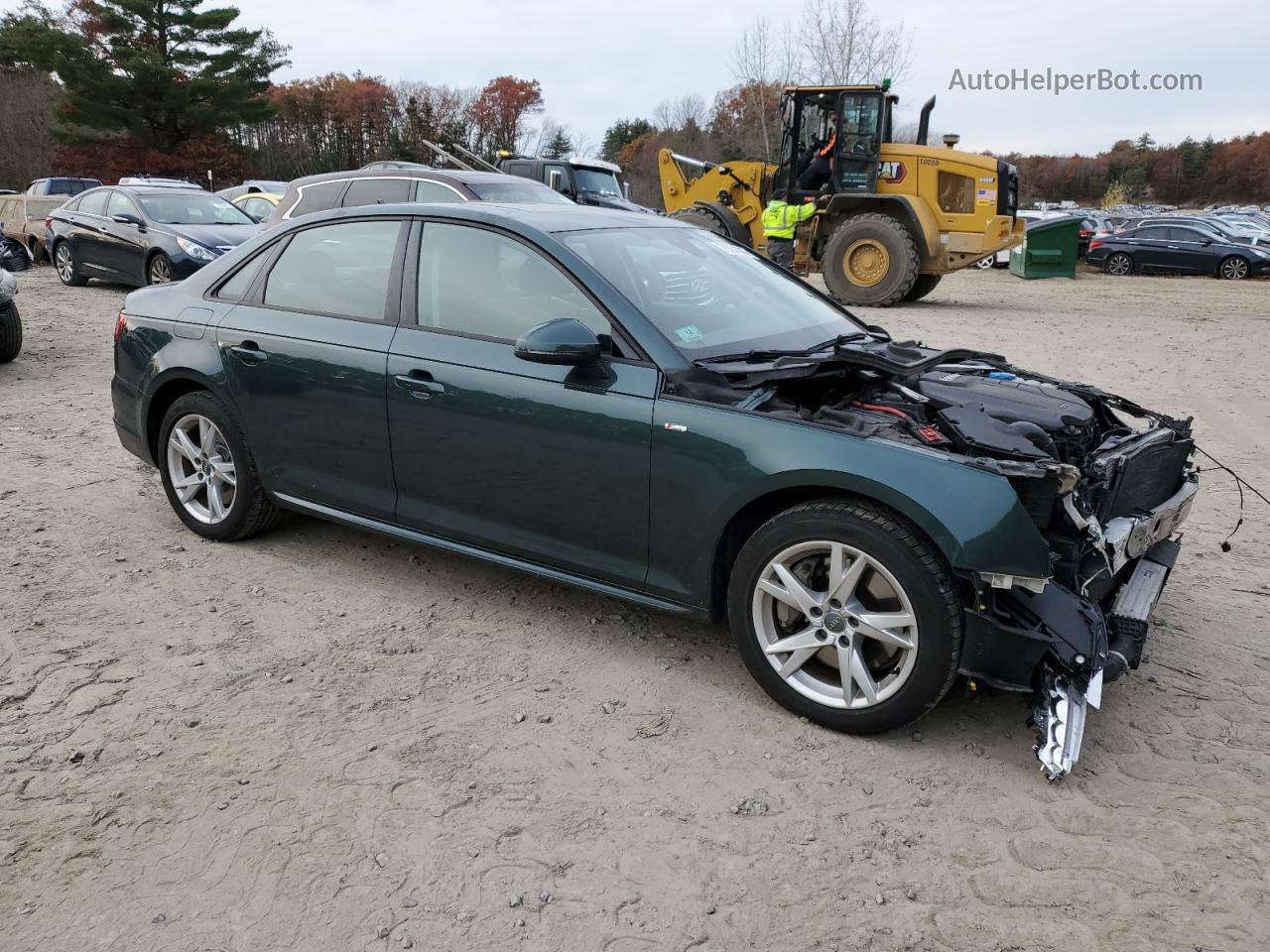 2018 Audi A4 Premium Green vin: WAUNNAF41JA004428