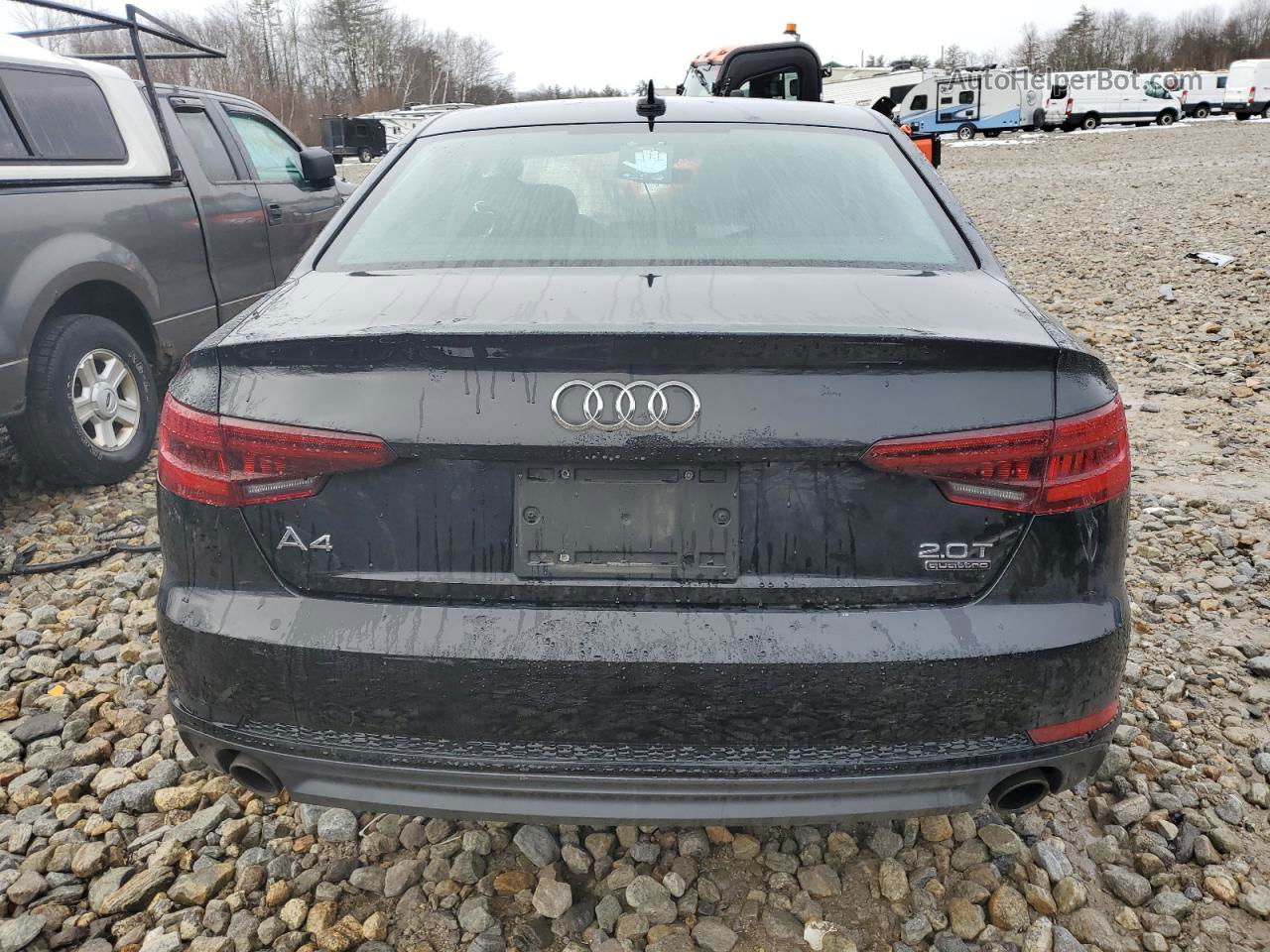 2018 Audi A4 Premium Черный vin: WAUNNAF43JA119211