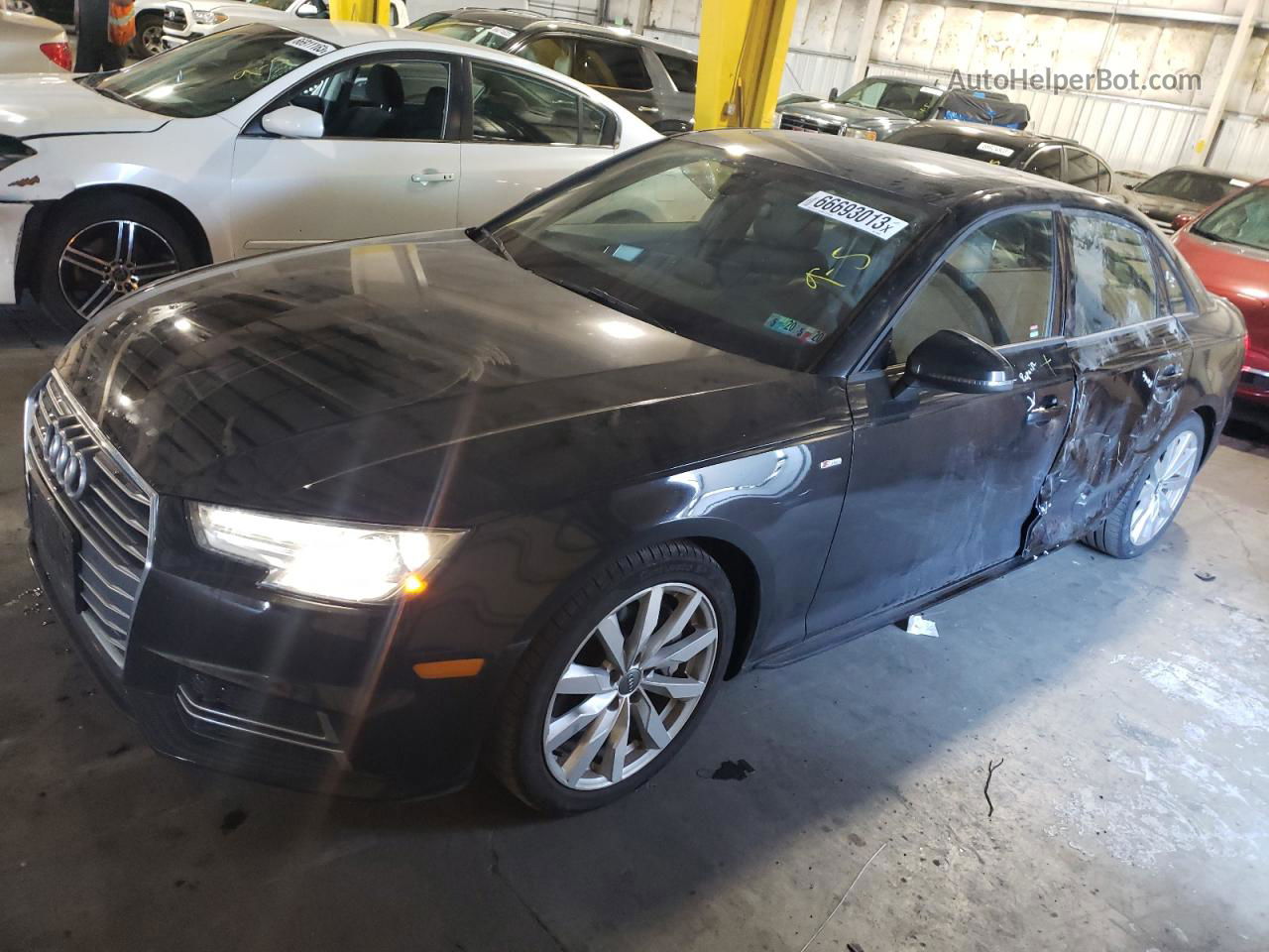 2018 Audi A4 Premium Black vin: WAUNNAF45JA143638