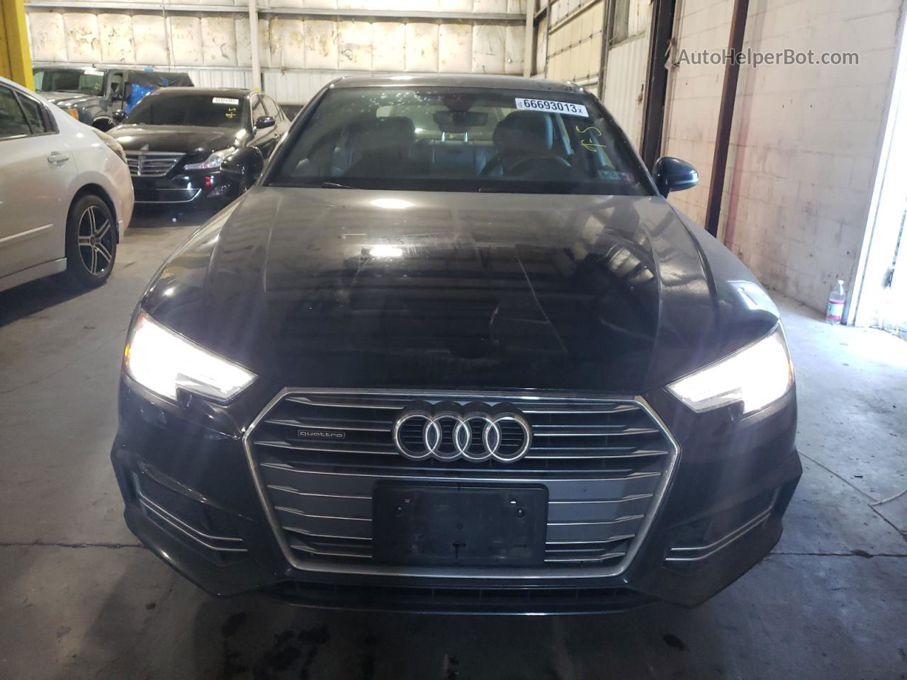 2018 Audi A4 Premium Black vin: WAUNNAF45JA143638