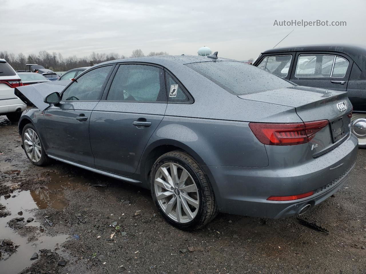 2018 Audi A4 Premium Серый vin: WAUNNAF45JA148970