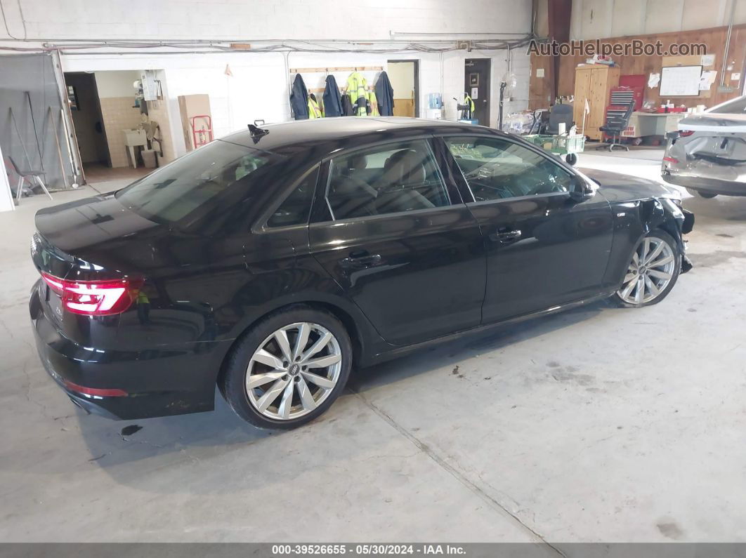 2018 Audi A4 2.0t Premium/2.0t Tech Premium Black vin: WAUNNAF49JA012194