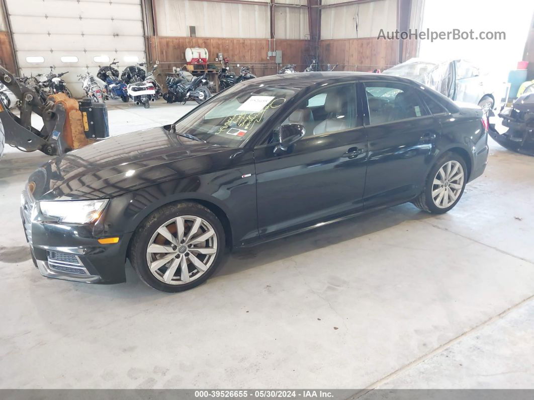 2018 Audi A4 2.0t Premium/2.0t Tech Premium Black vin: WAUNNAF49JA012194