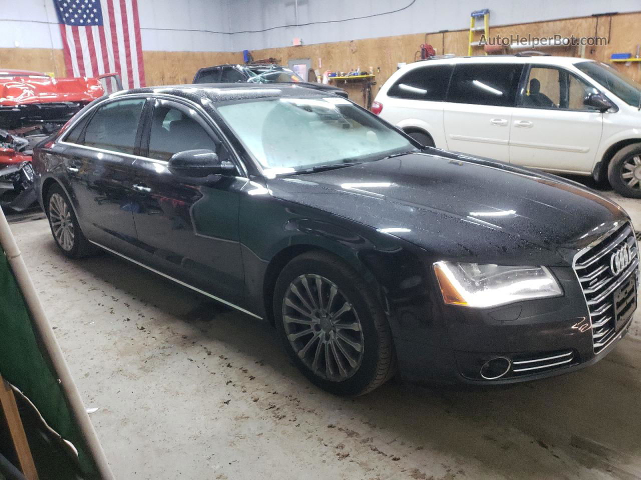 2014 Audi A8 L Quattro Black vin: WAUR2AFD0EN006017