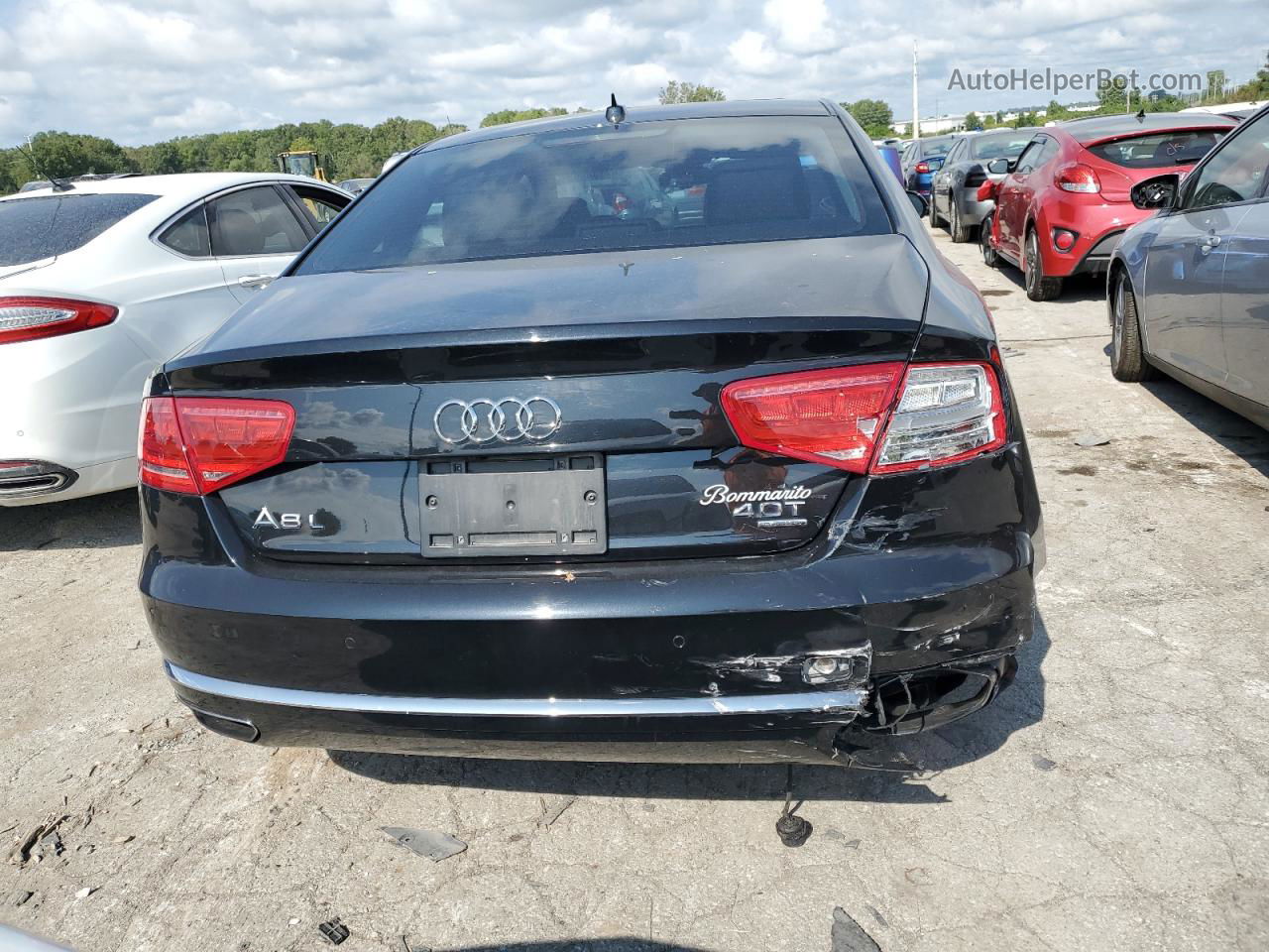 2014 Audi A8 L Quattro Black vin: WAUR2AFD0EN007877