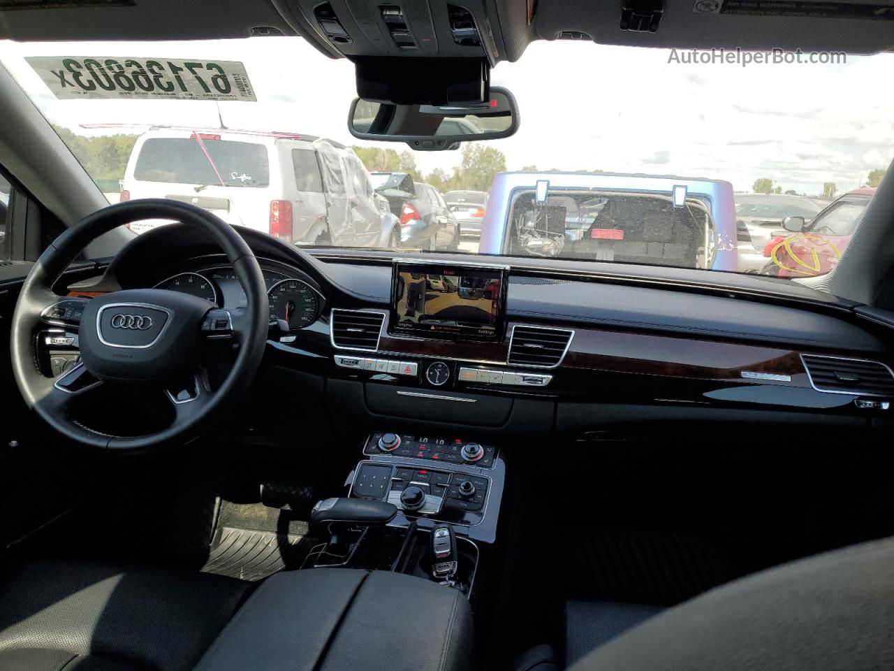 2014 Audi A8 L Quattro Черный vin: WAUR2AFD0EN007877