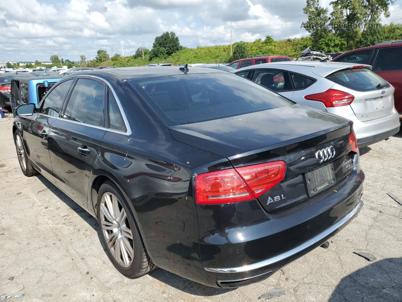 2014 Audi A8 L Quattro Черный vin: WAUR2AFD0EN007877