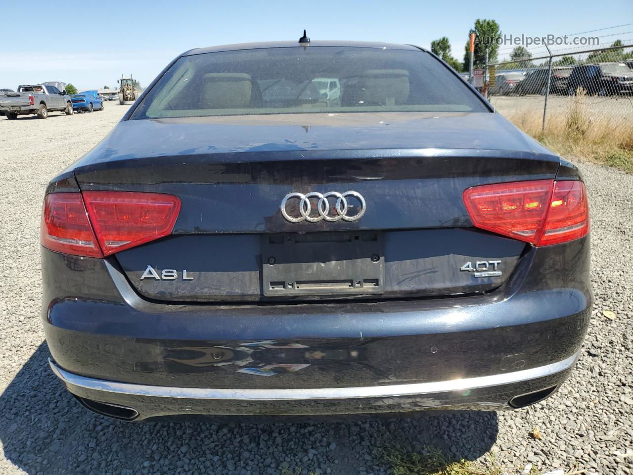 2014 Audi A8 L Quattro Black vin: WAUR2AFD0EN010147