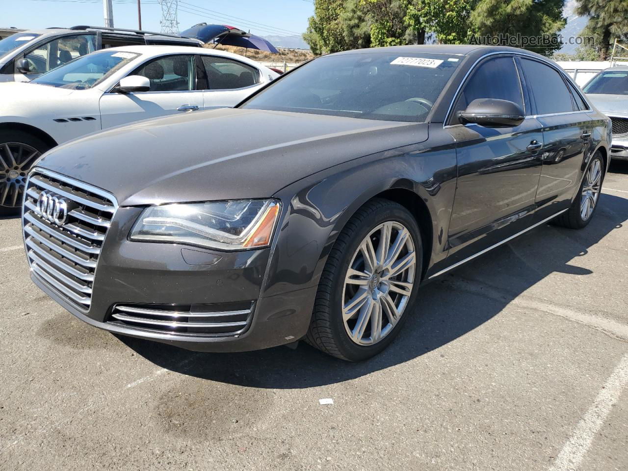 2014 Audi A8 L Quattro Gray vin: WAUR2AFD1EN003949