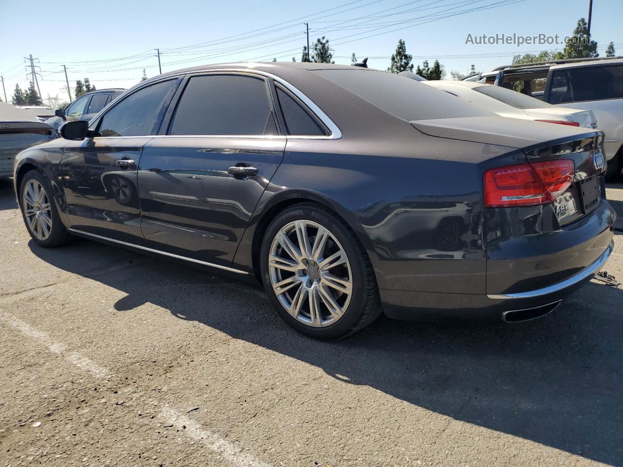 2014 Audi A8 L Quattro Gray vin: WAUR2AFD1EN003949