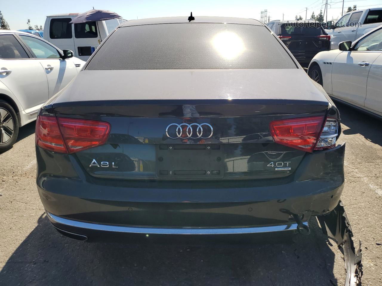 2014 Audi A8 L Quattro Gray vin: WAUR2AFD1EN003949