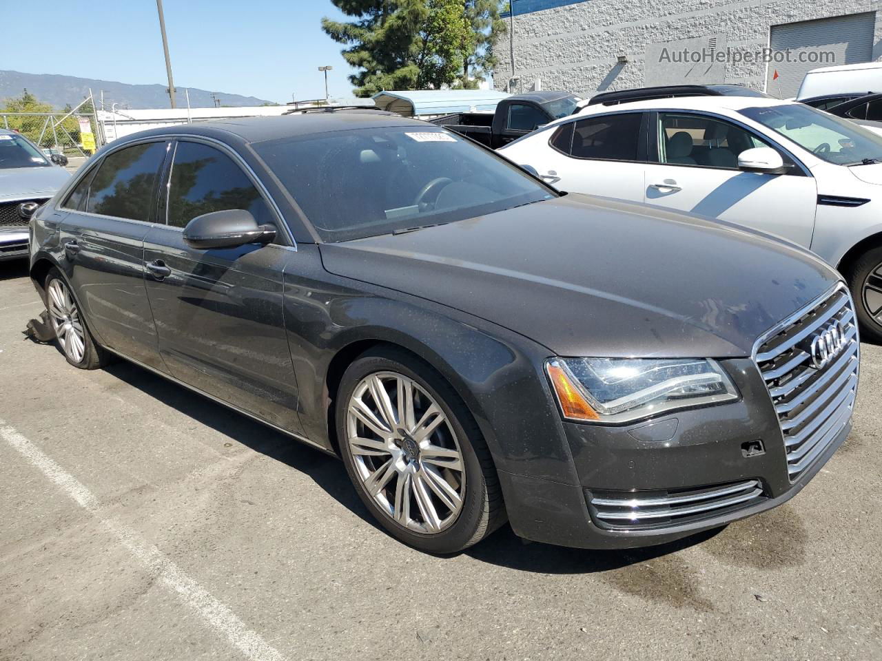 2014 Audi A8 L Quattro Серый vin: WAUR2AFD1EN003949