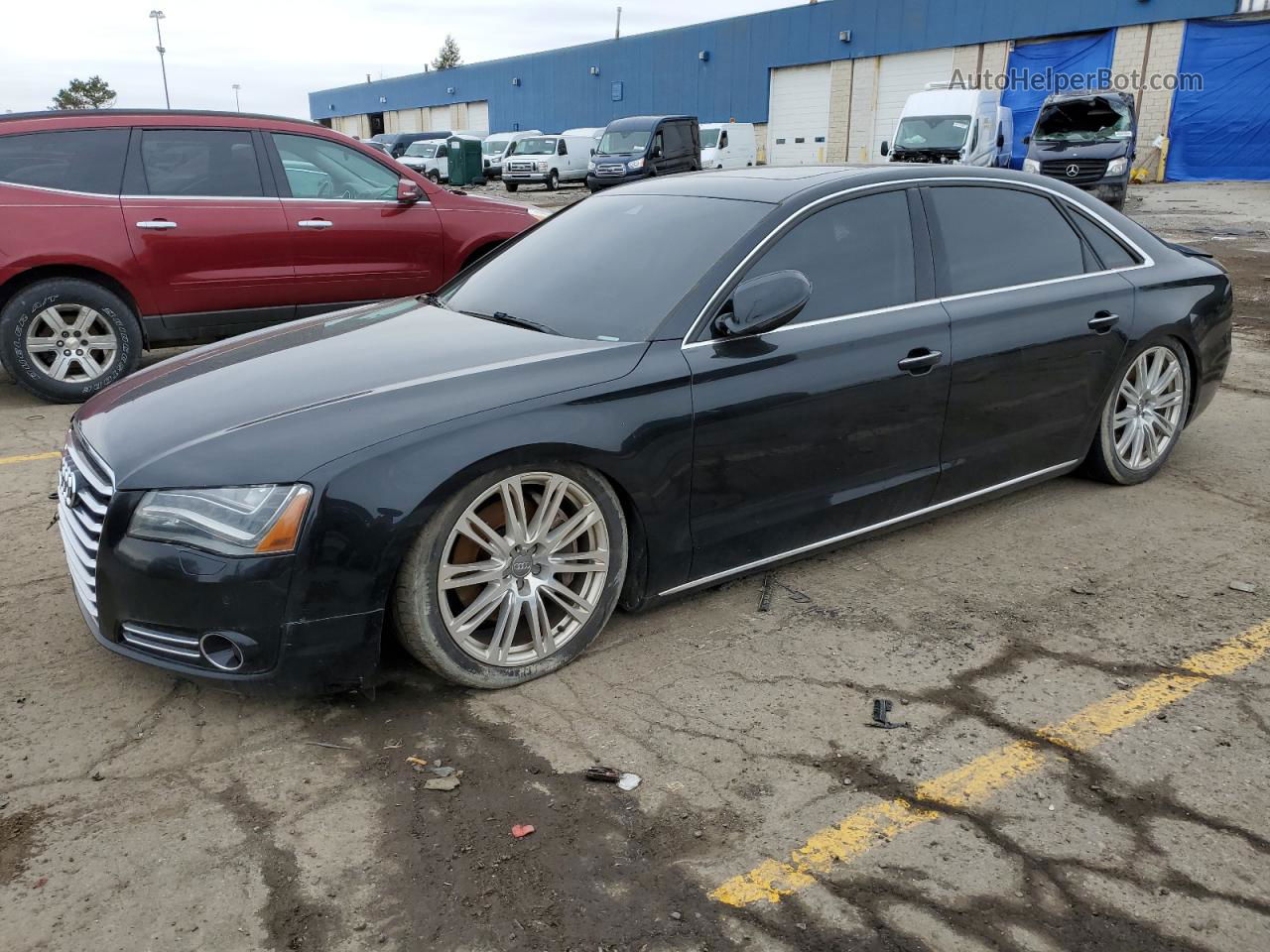 2014 Audi A8 L Quattro Black vin: WAUR2AFD2EN002163