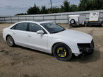 2014 Audi A8 L Quattro White vin: WAUR2AFD2EN002762