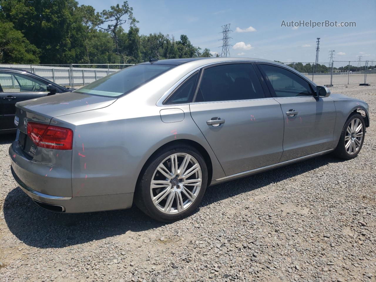 2014 Audi A8 L Quattro Gray vin: WAUR2AFD3EN004021