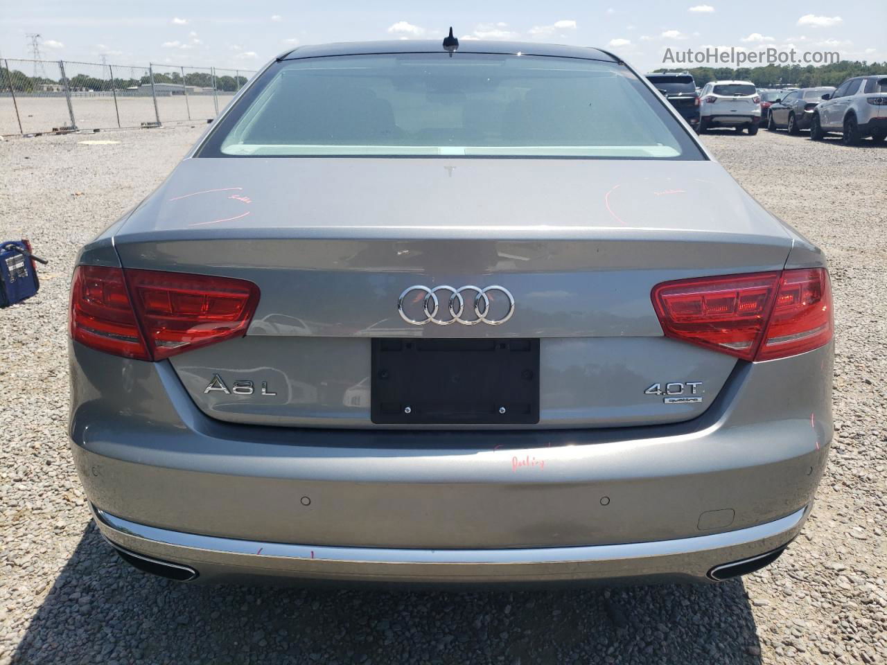 2014 Audi A8 L Quattro Gray vin: WAUR2AFD3EN004021