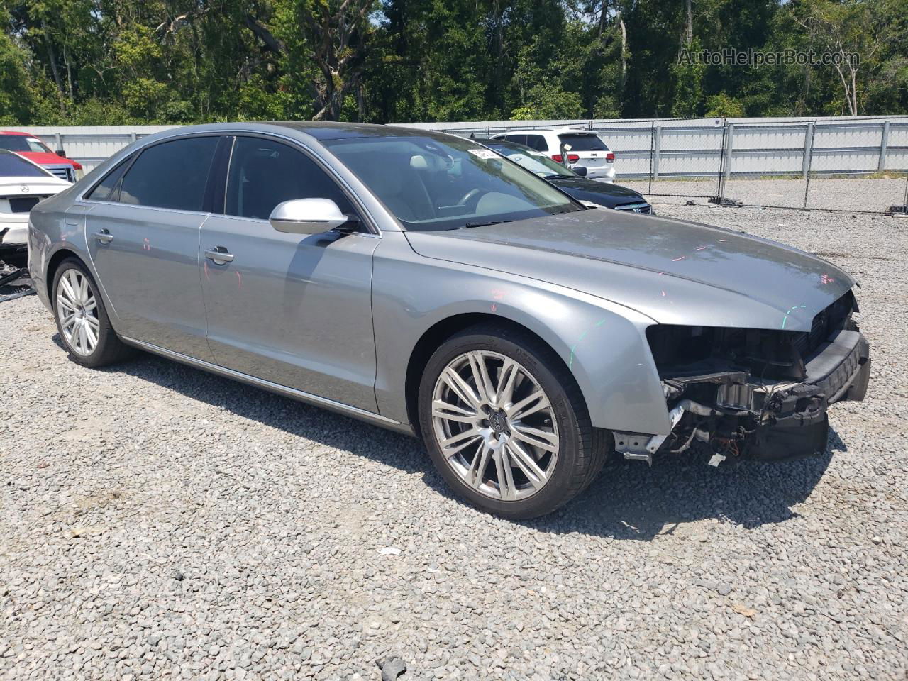 2014 Audi A8 L Quattro Gray vin: WAUR2AFD3EN004021