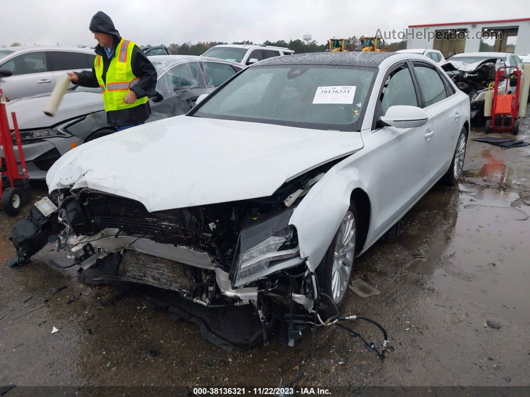 2014 Audi A8 L 4.0t White vin: WAUR2AFD3EN010059