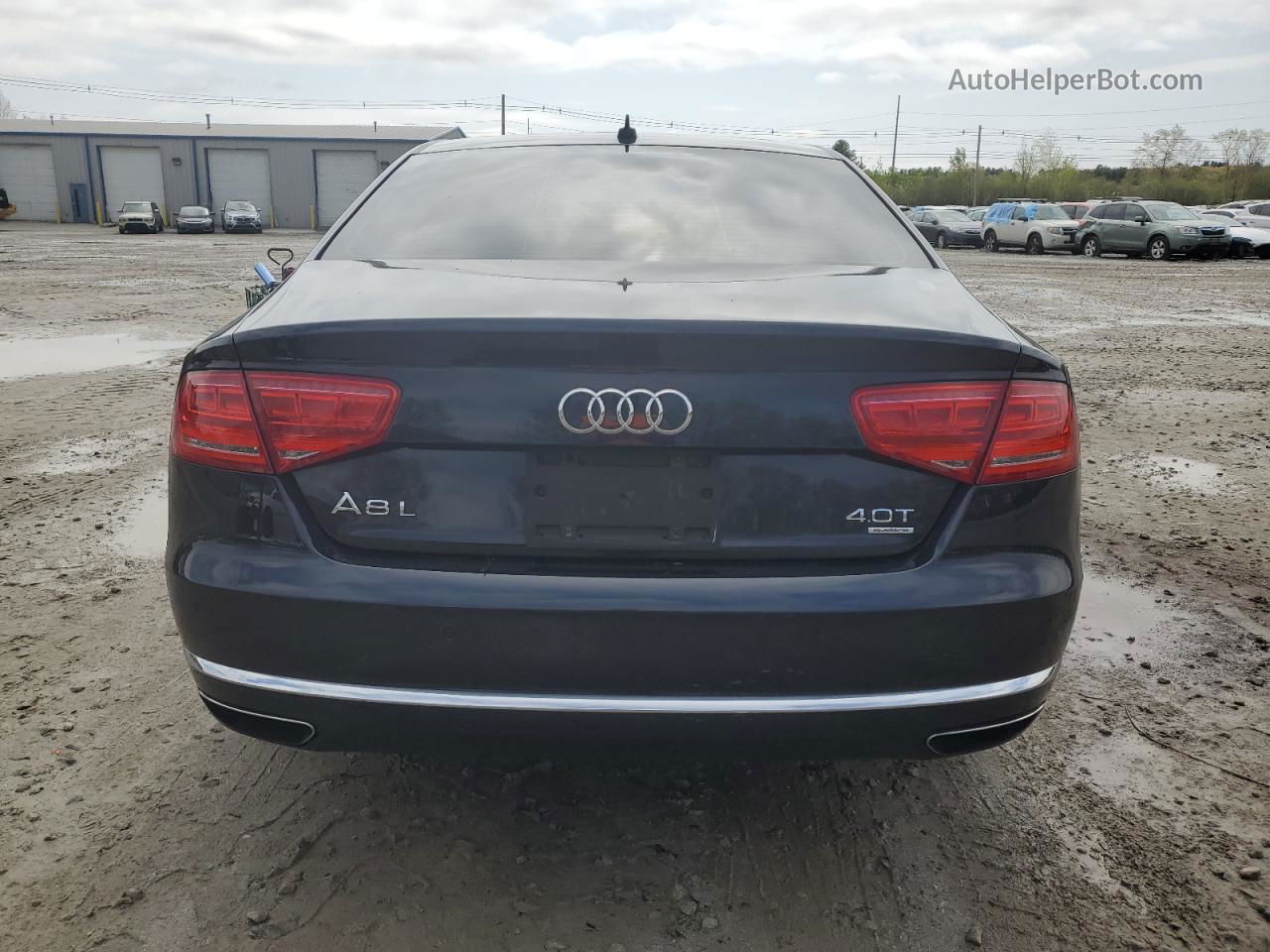 2014 Audi A8 L Quattro Синий vin: WAUR2AFD5EN010256